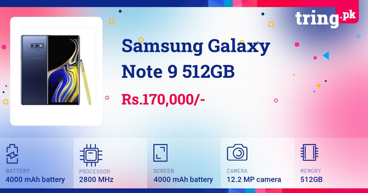 samsung note 9 price 512gb