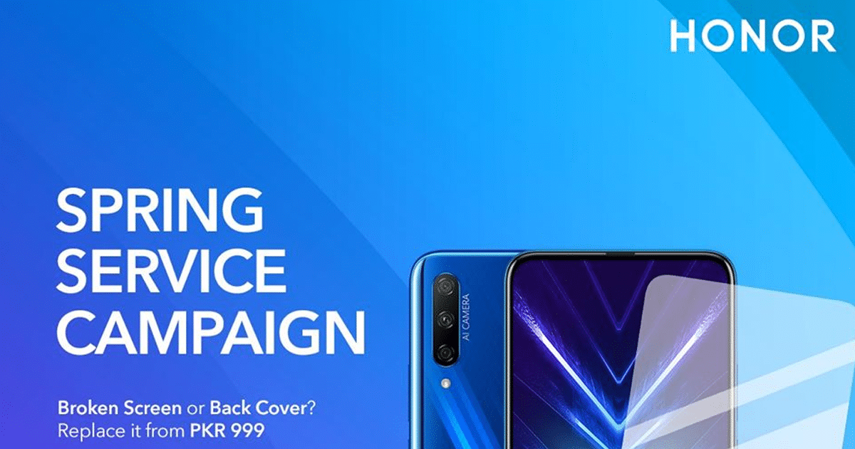 Honor Pakistan Service Discounts on Screen Replacements